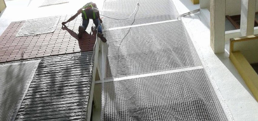 Duct Area Covering Pigeon Nets in Bangalore